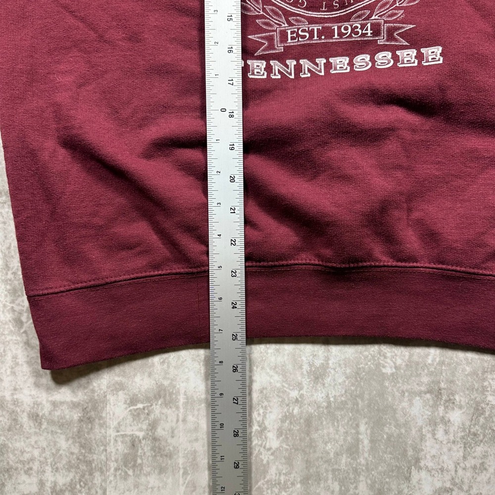Prairie Mountain Sweatshirt Unisex Medium Maroon Smoky Mountains Tennessee - Picture 6 of 8
